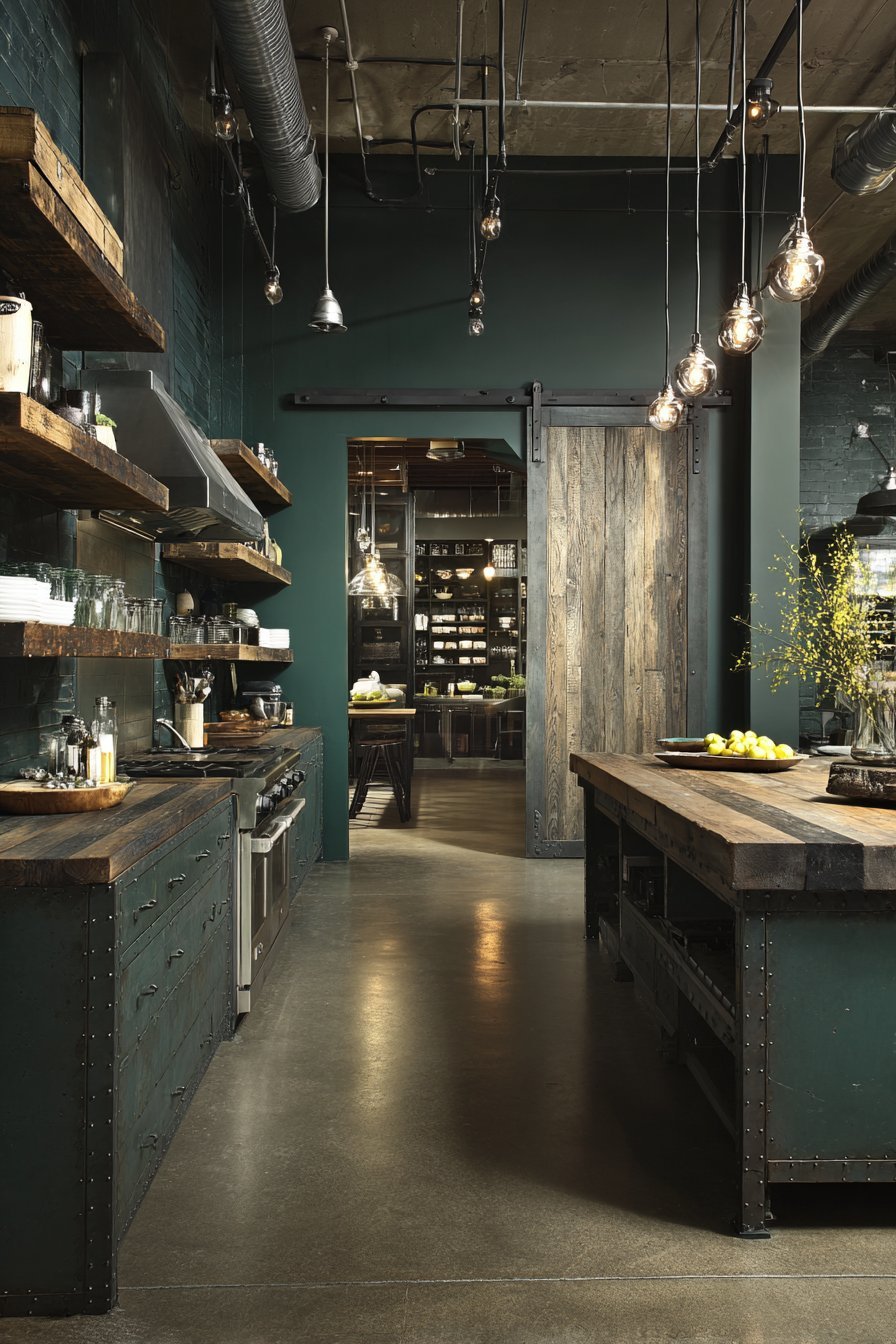 Industrial Metal and Reclaimed Wood Fusion