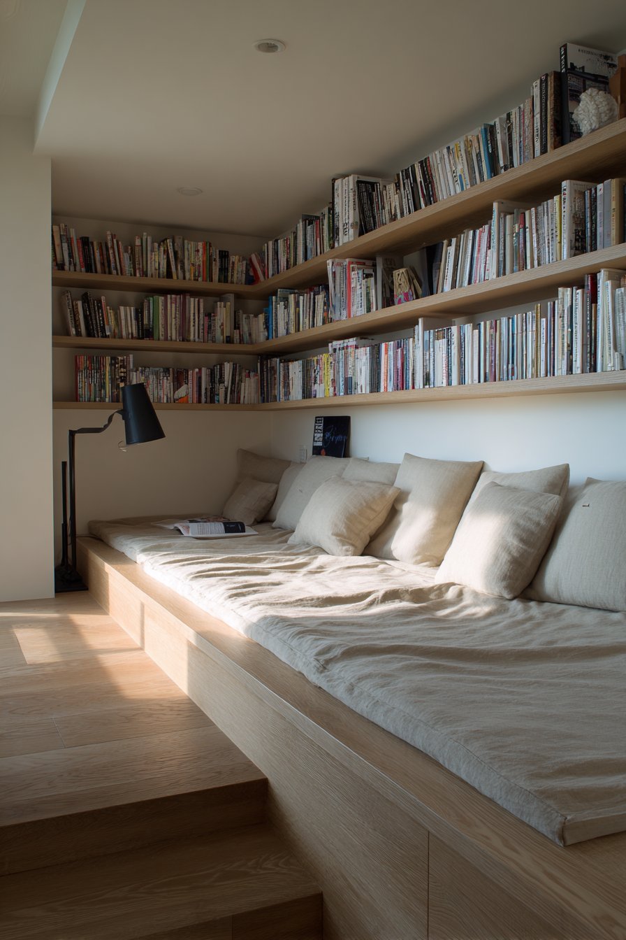 Japanese-Inspired Zen Library