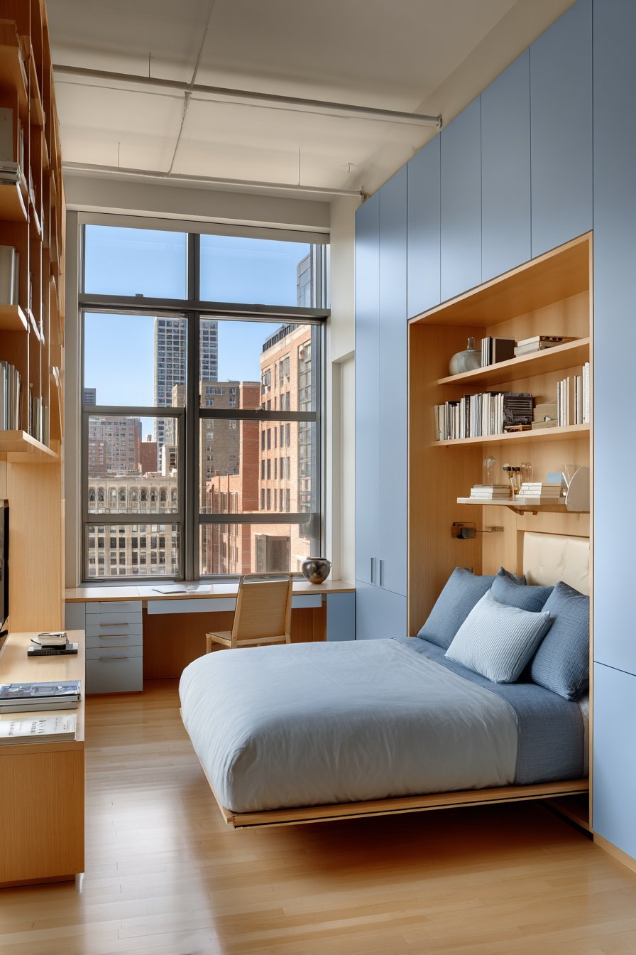 Space-Saving Murphy Bed Design