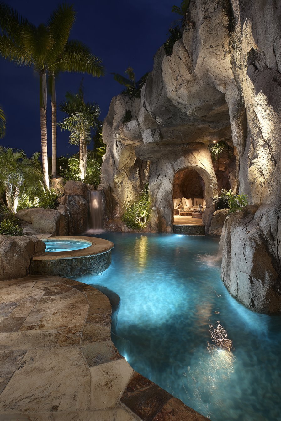 Resort Grotto Pool Complex