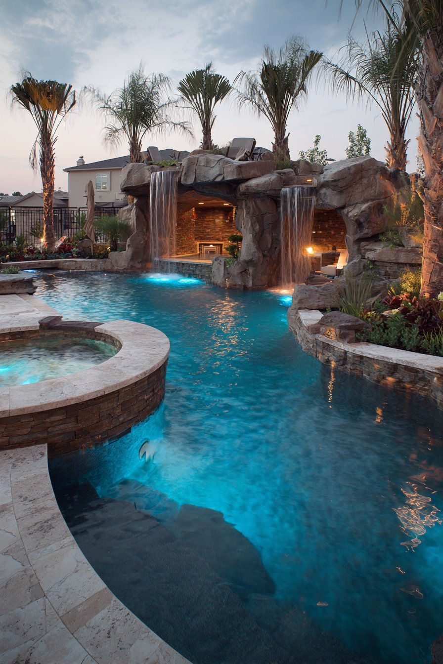 Resort Grotto Pool Complex