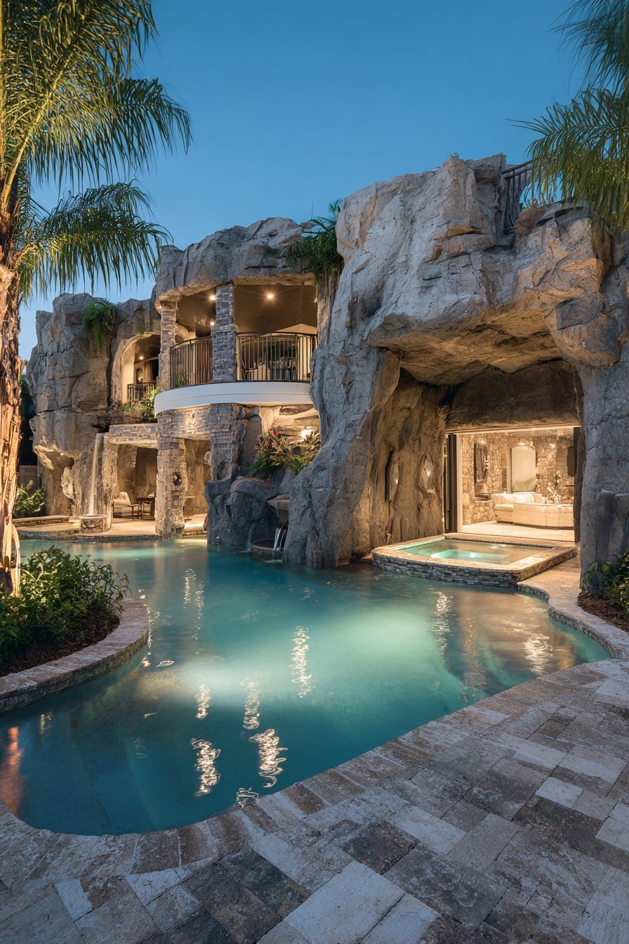 Resort Grotto Pool Complex