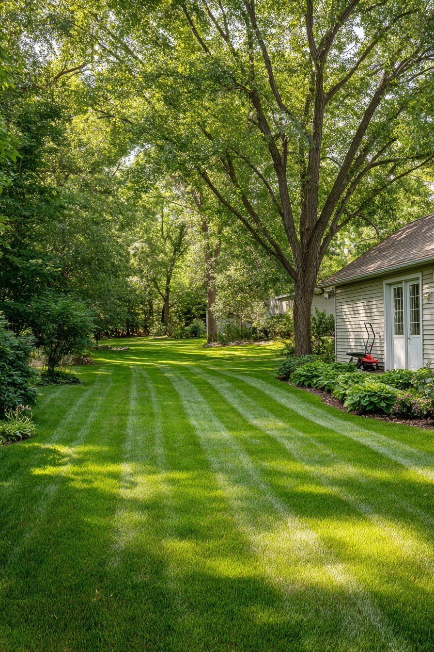 Healthy Lawn with Natural Wear