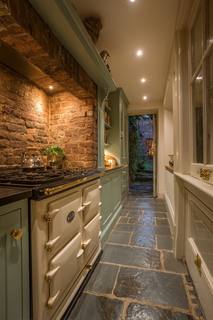 Rayburn Cooker Inglenook Kitchen