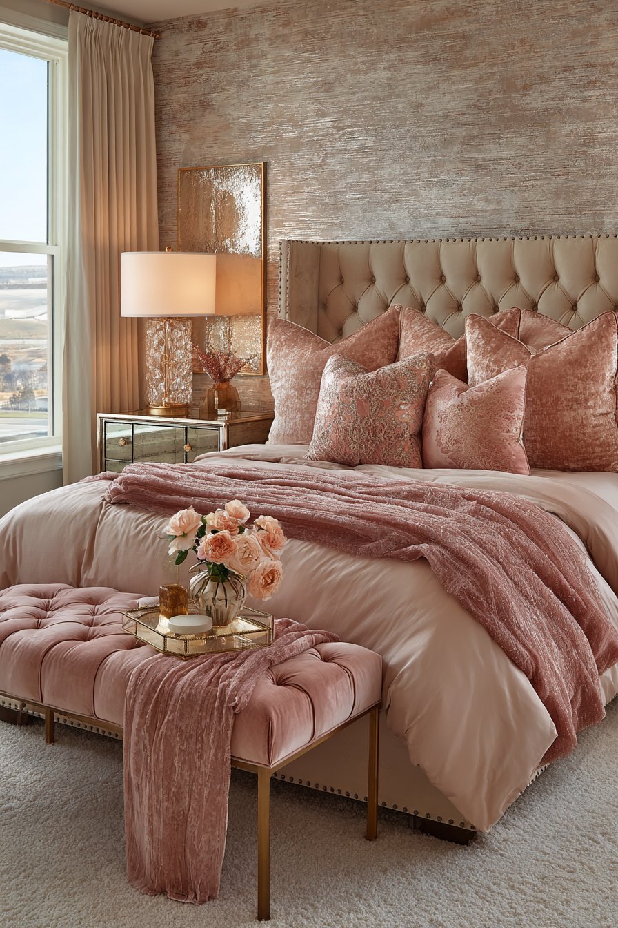 Glamorous Metallic Gold Accents