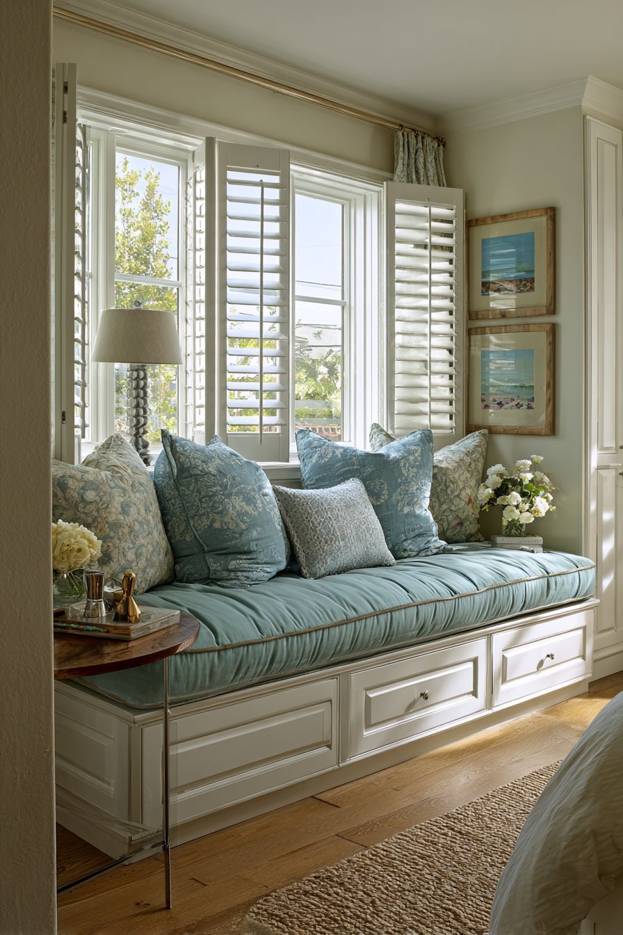Built-In Window Seat with Storage