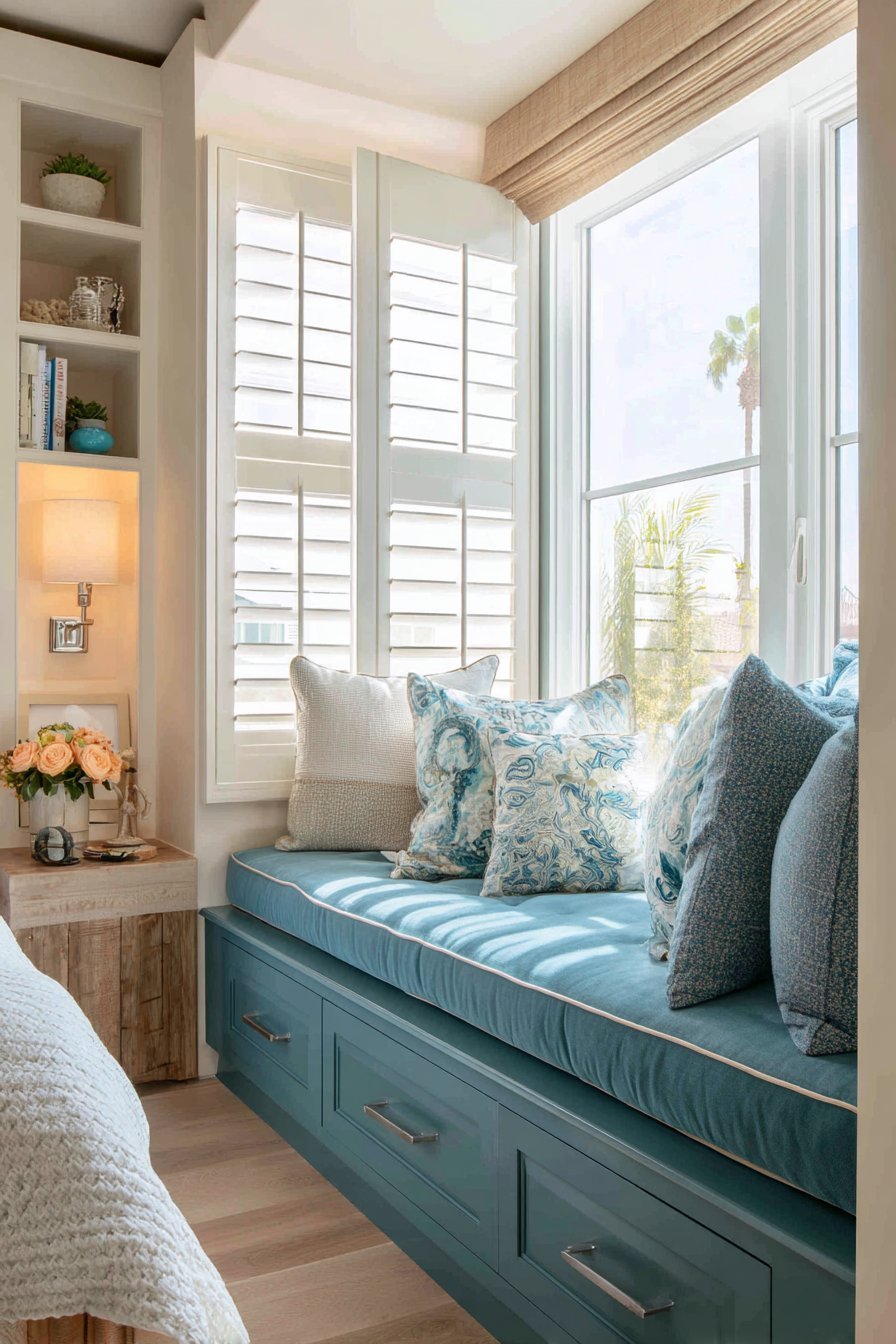 Built-In Window Seat with Storage