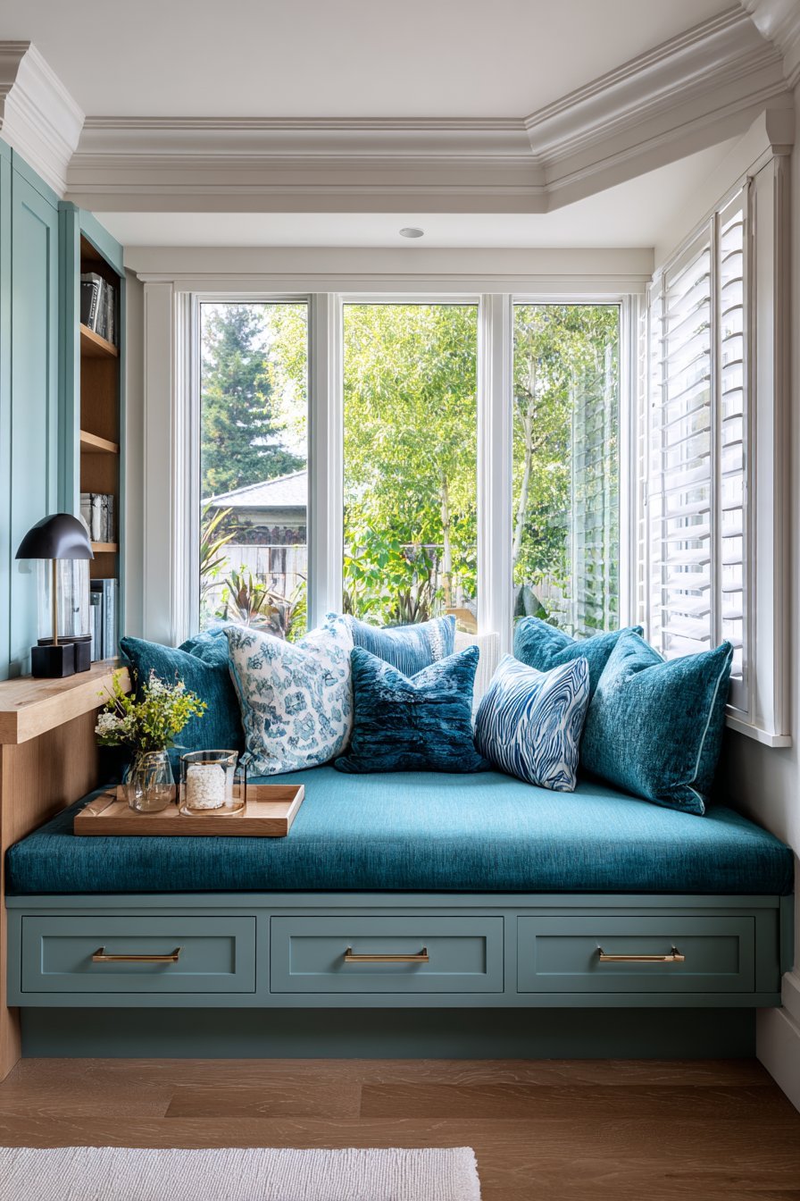 Built-In Window Seat with Storage