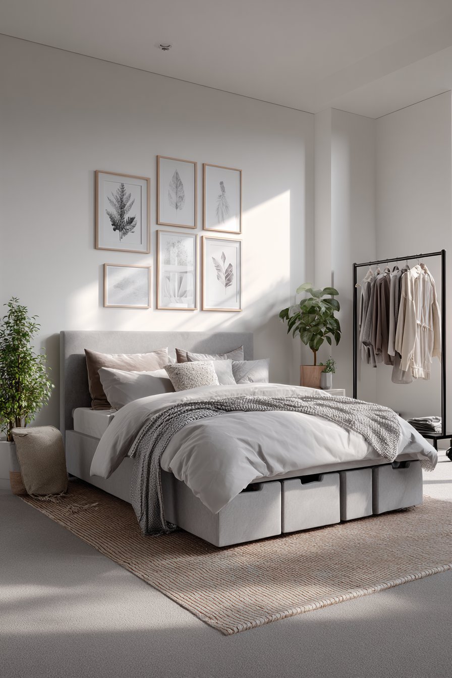 Diagonal Corner Bed Placement