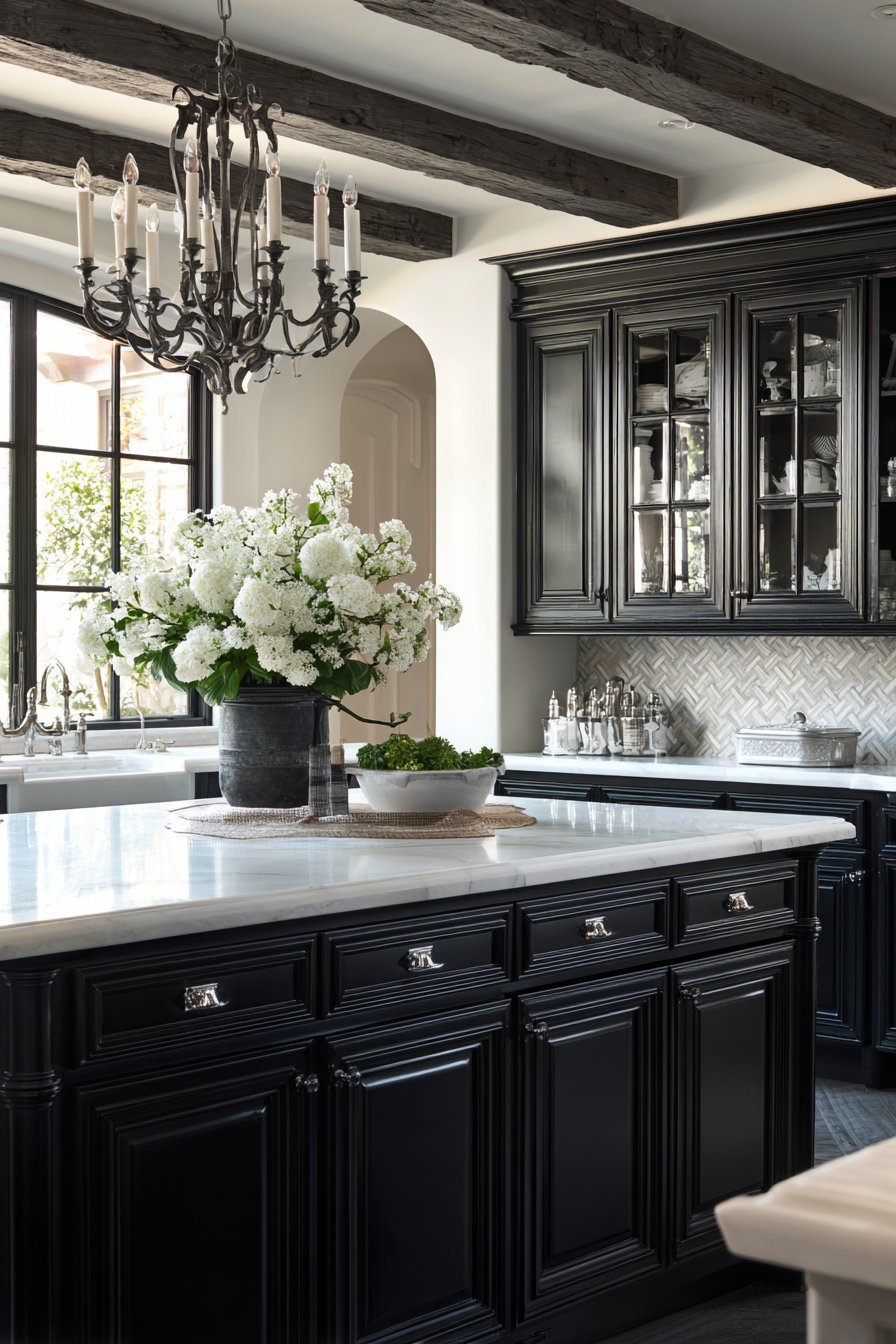 Traditional Kitchen with Tongue and Groove Ceiling