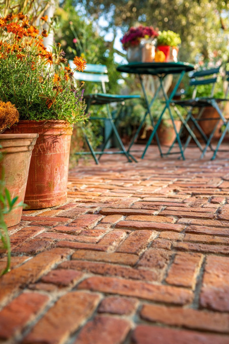 Brick-Look Concrete in Basket Weave