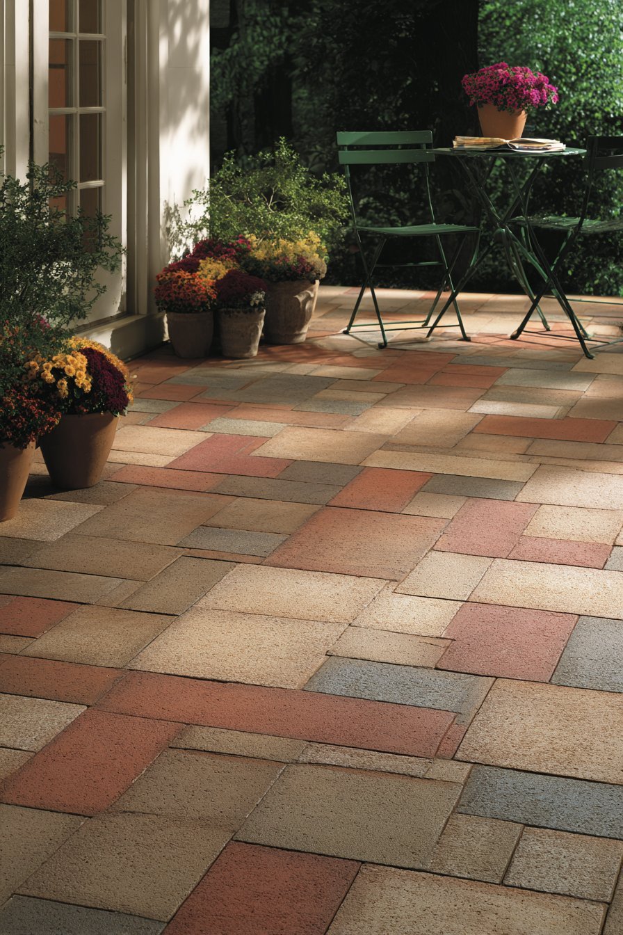 Brick-Look Concrete in Basket Weave