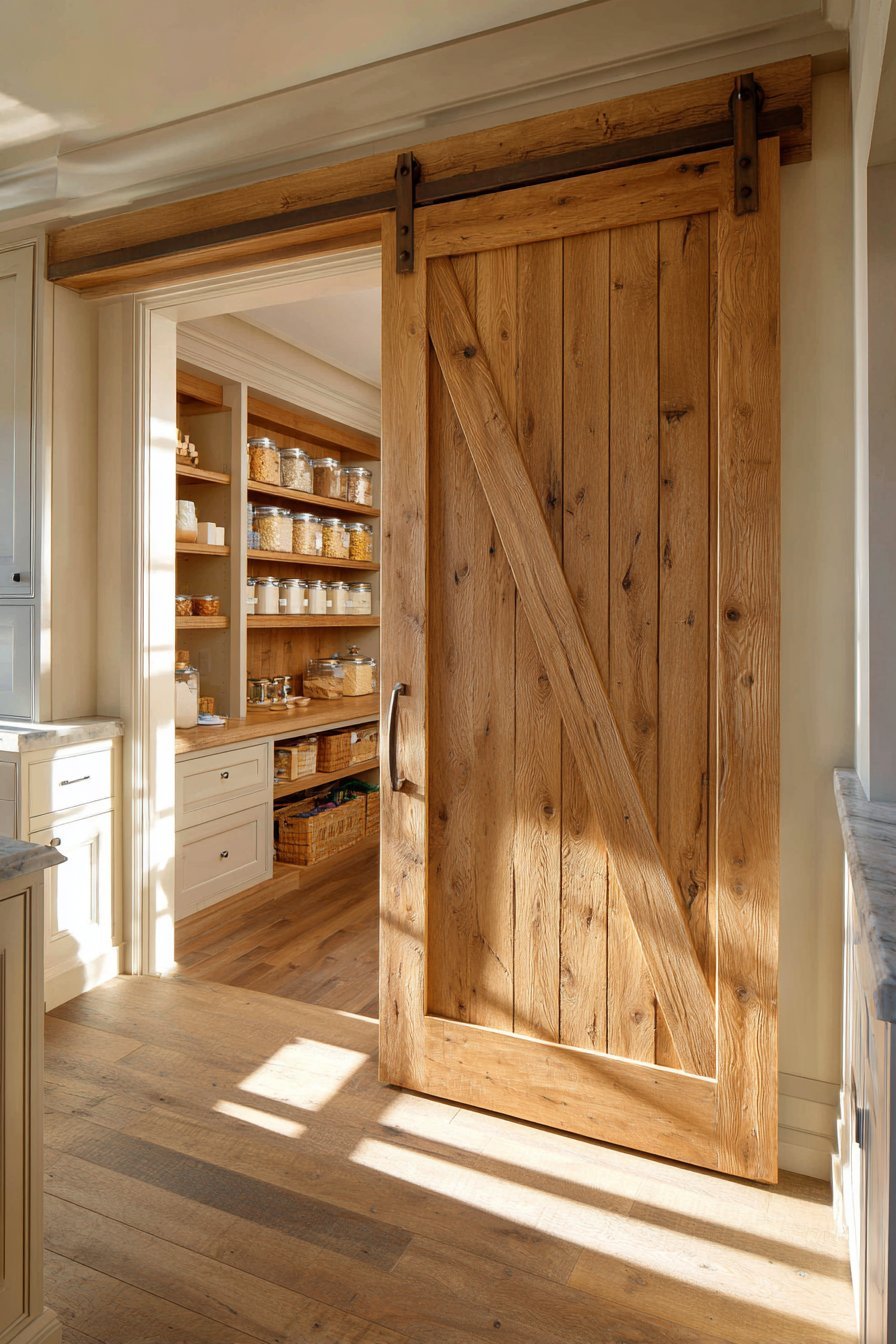 Barn Door Pantry Entry