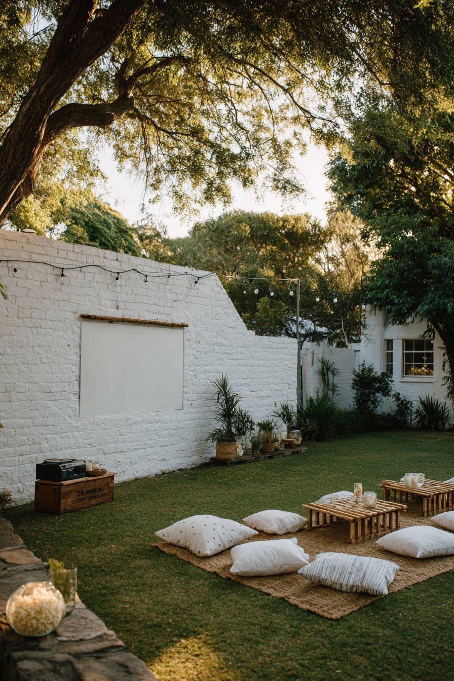 Outdoor Movie Projection Area