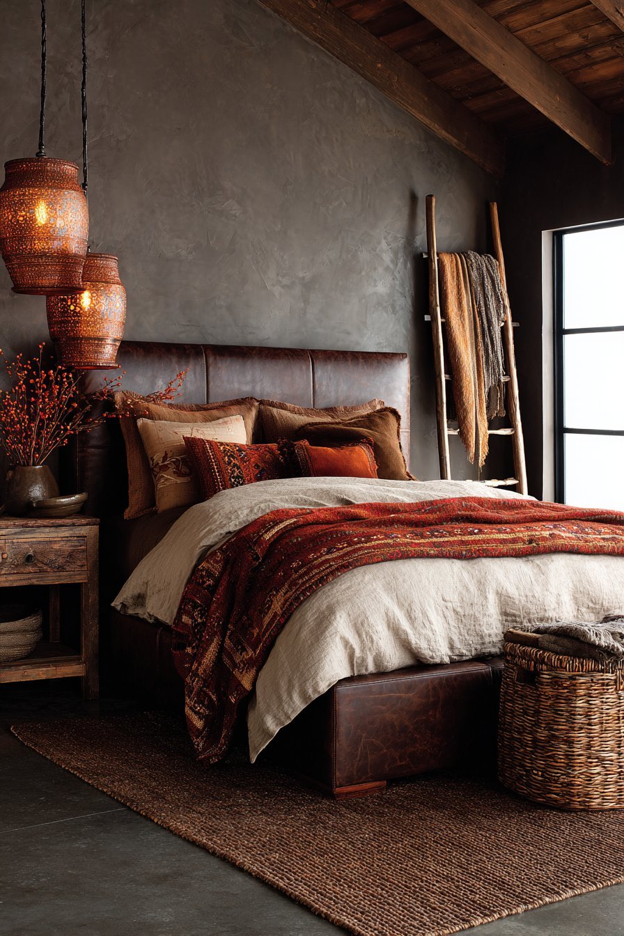 Deep Clay Venetian with Espresso Leather