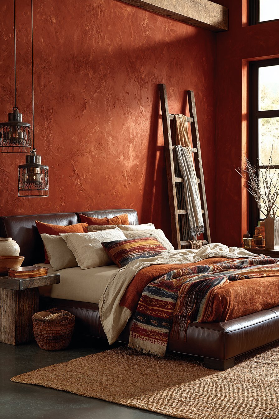 Deep Clay Venetian with Espresso Leather