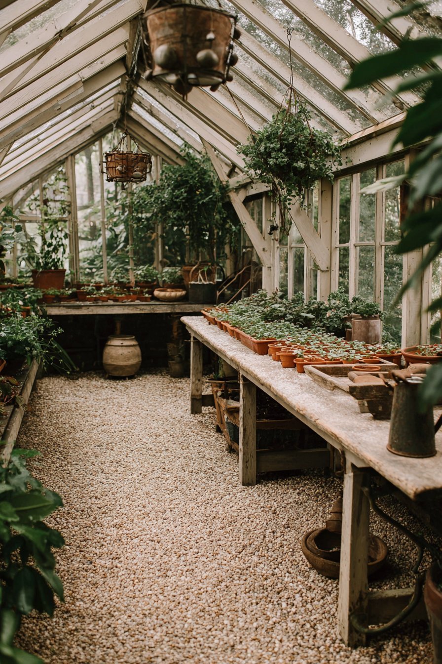 Charming Garden Greenhouse