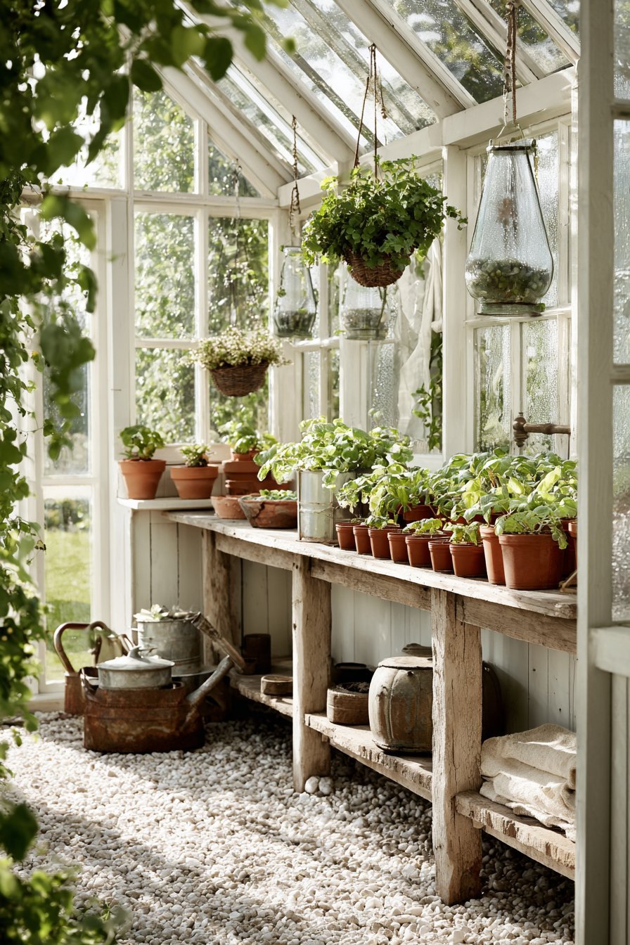 Charming Garden Greenhouse