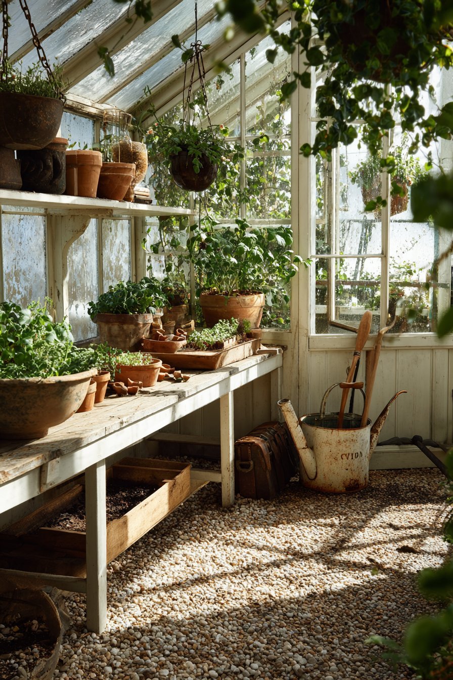 Charming Garden Greenhouse