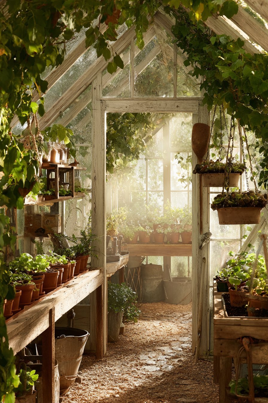 Charming Garden Greenhouse