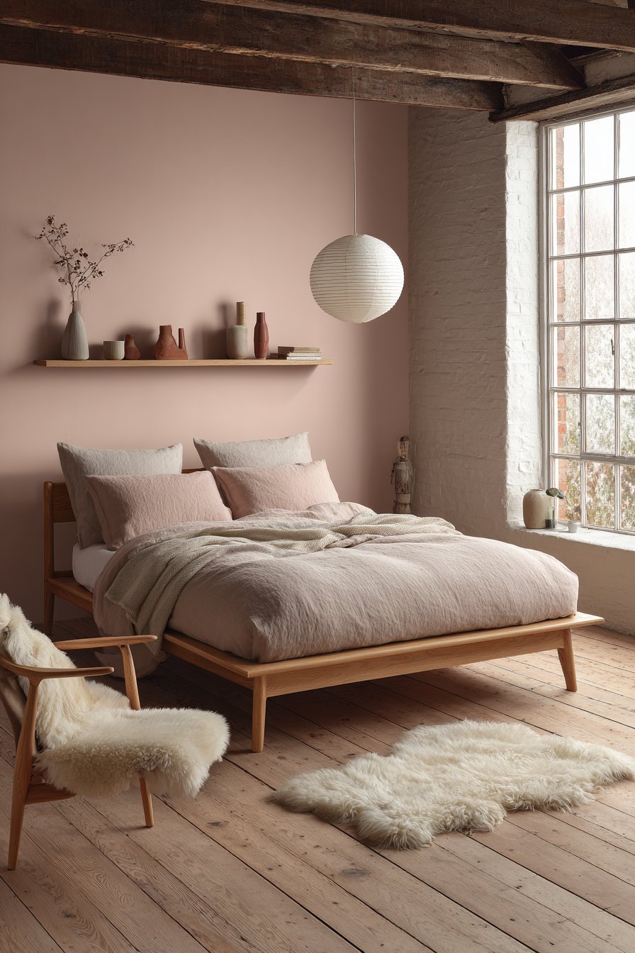 Scandinavian Simplicity with Peachy Limewash