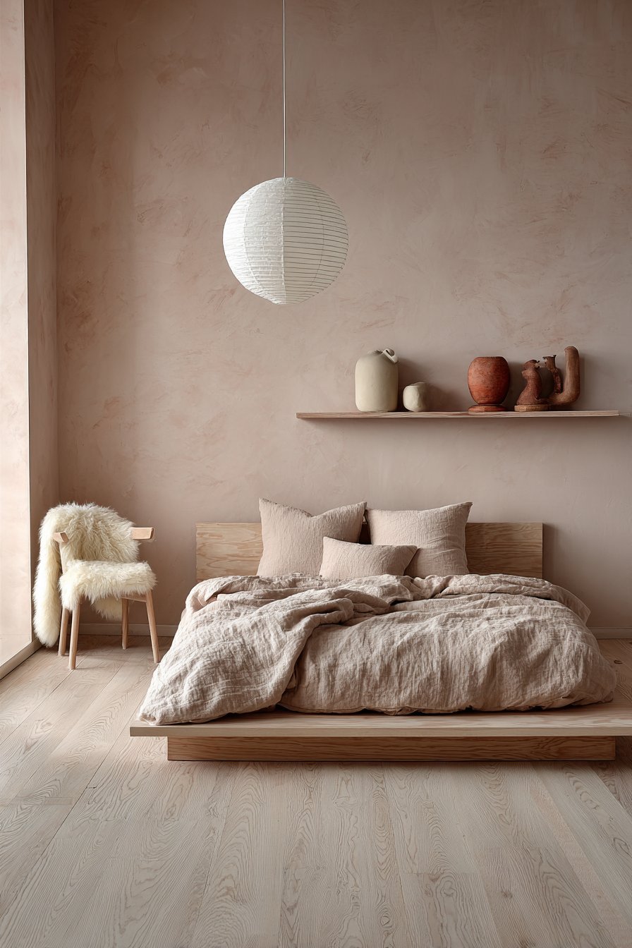 Scandinavian Simplicity with Peachy Limewash