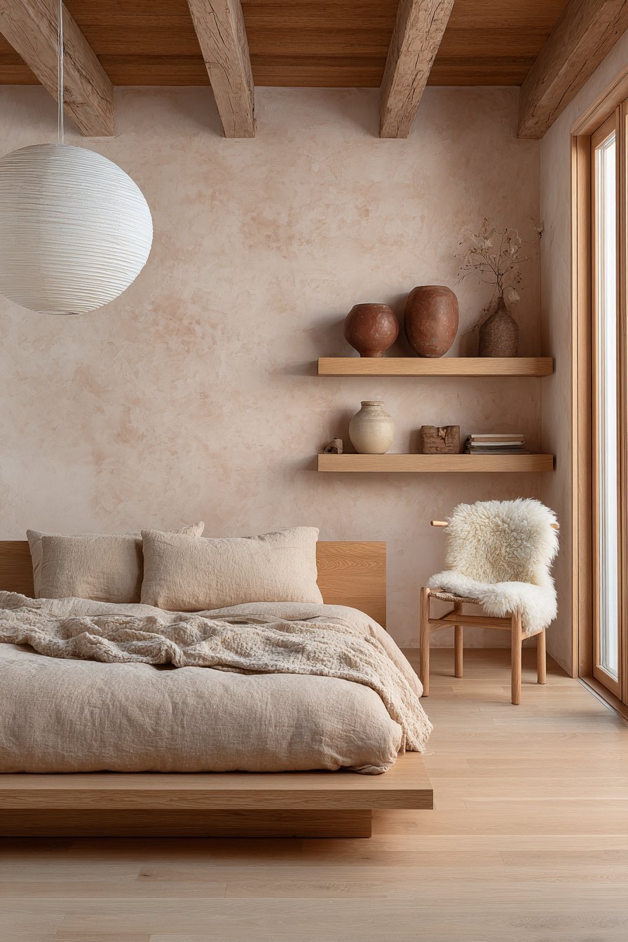 Scandinavian Simplicity with Peachy Limewash