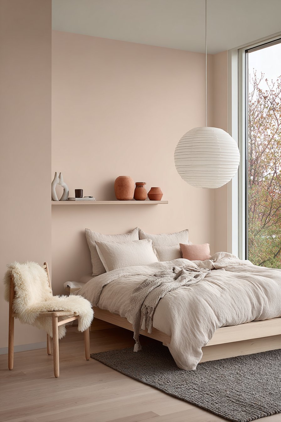 Scandinavian Simplicity with Peachy Limewash