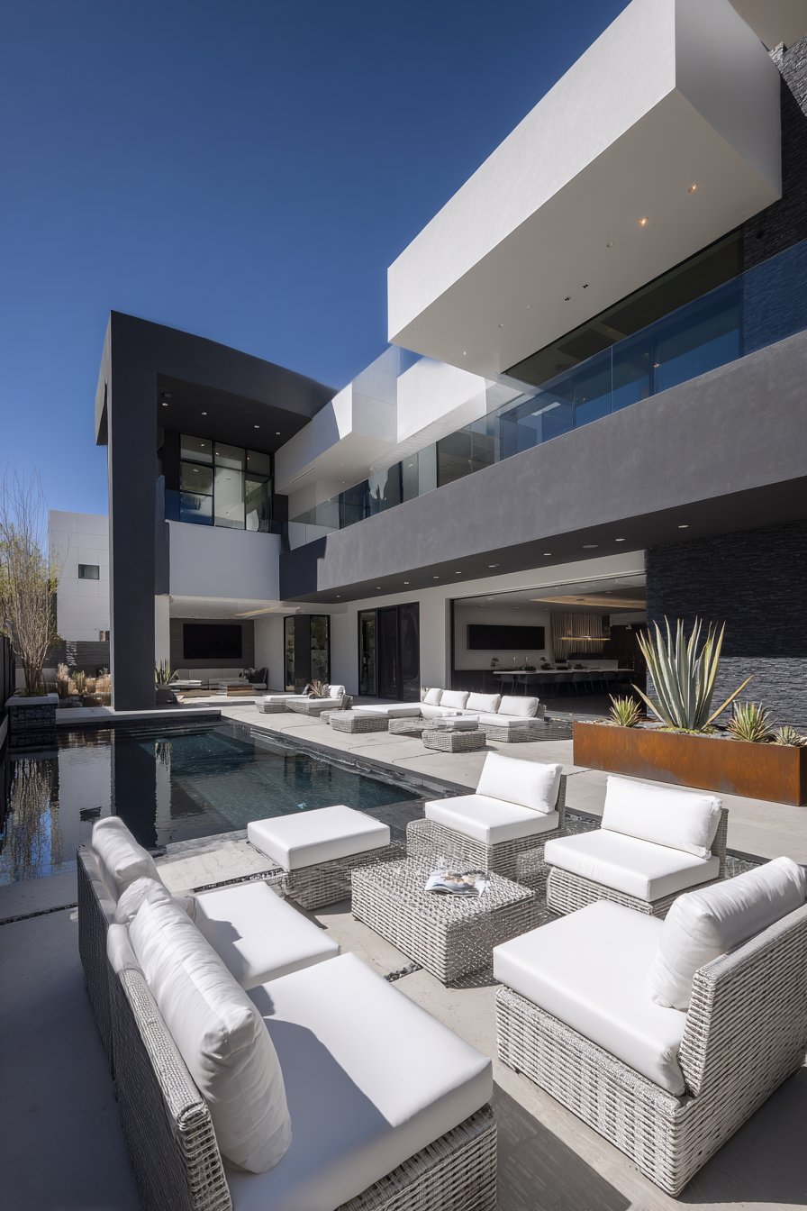 Knife-Edge Contemporary Pool