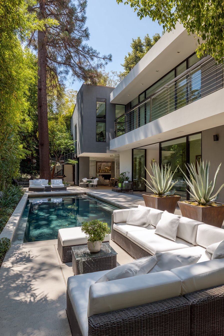 Knife-Edge Contemporary Pool