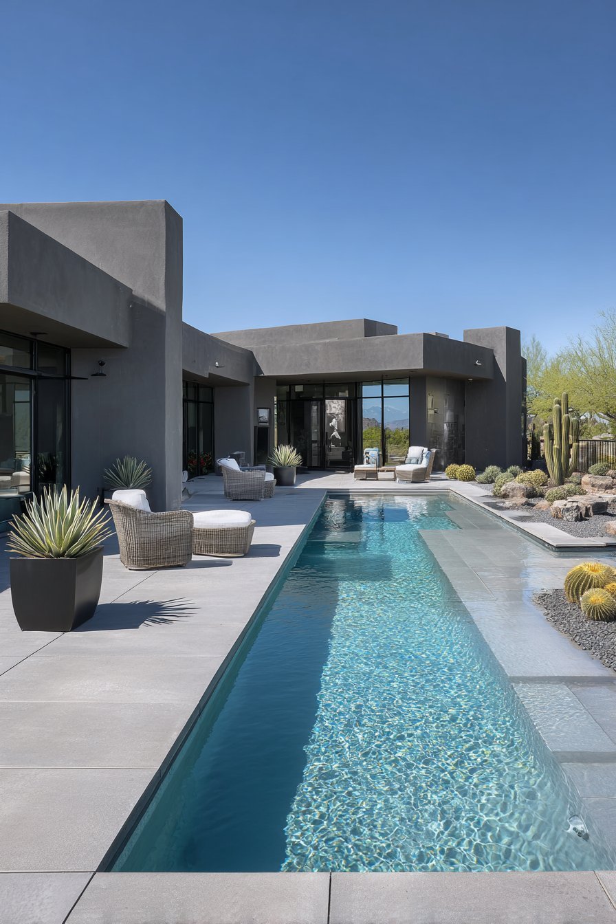 Knife-Edge Contemporary Pool