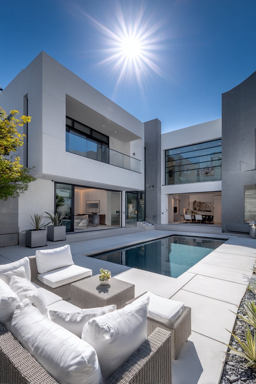 Knife-Edge Contemporary Pool