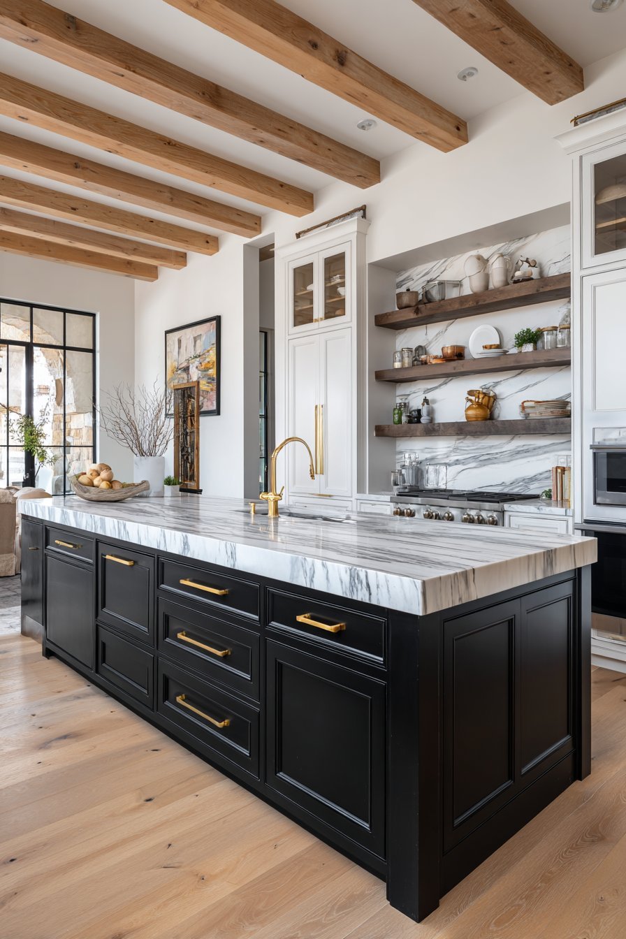 Dramatic Black and White Contrast