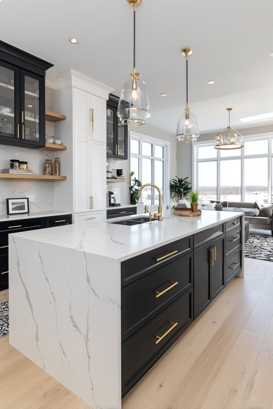 Dramatic Black and White Contrast