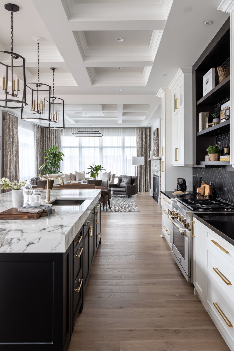 Dramatic Black and White Contrast