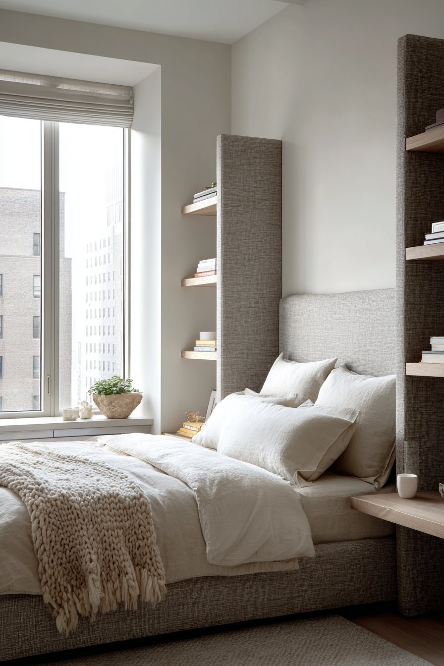 Tall Wingback Headboard Statement