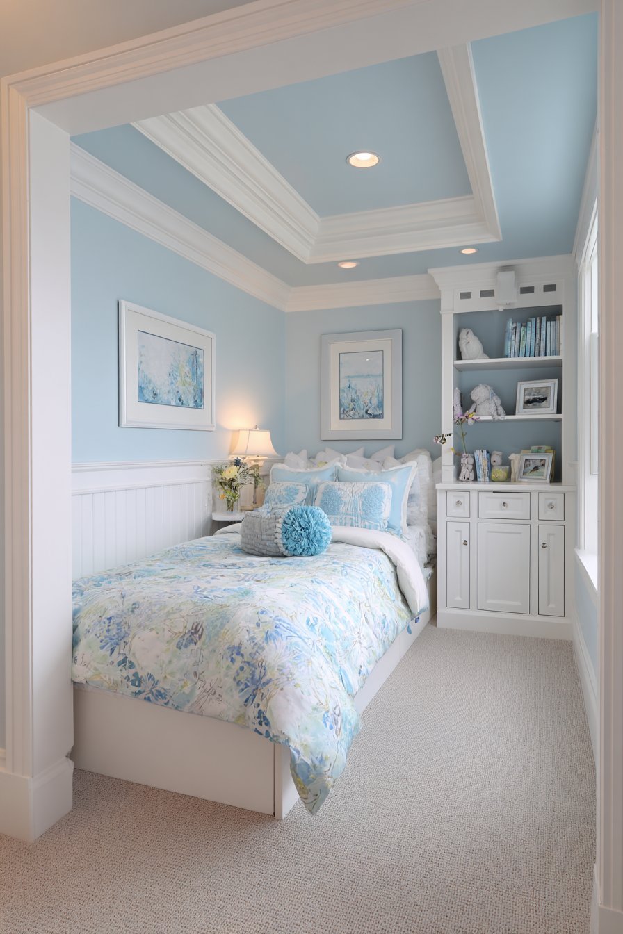 Fold-Out Wall Desk And Mirror