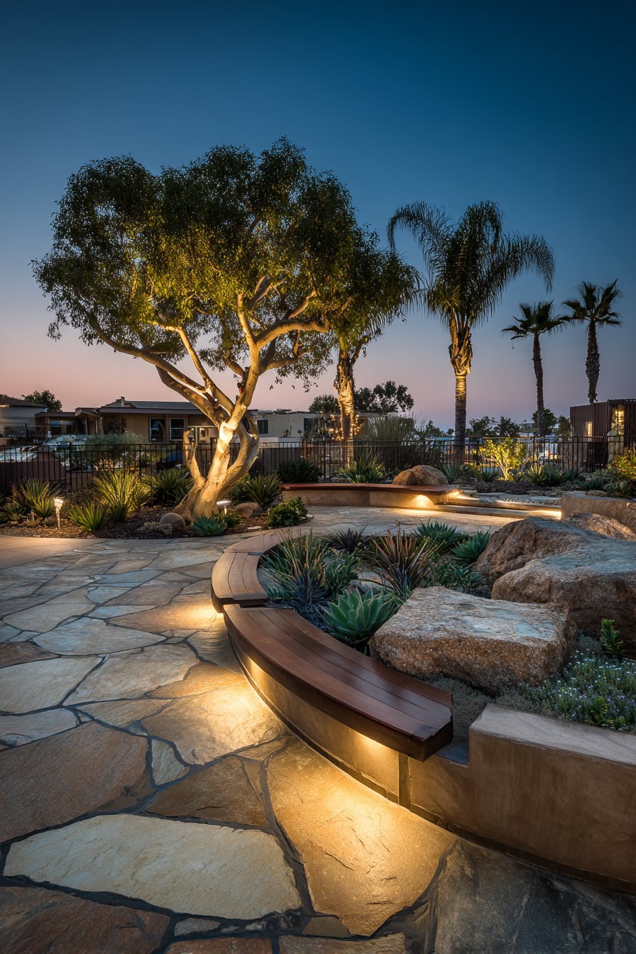 Layered Outdoor Lighting Design