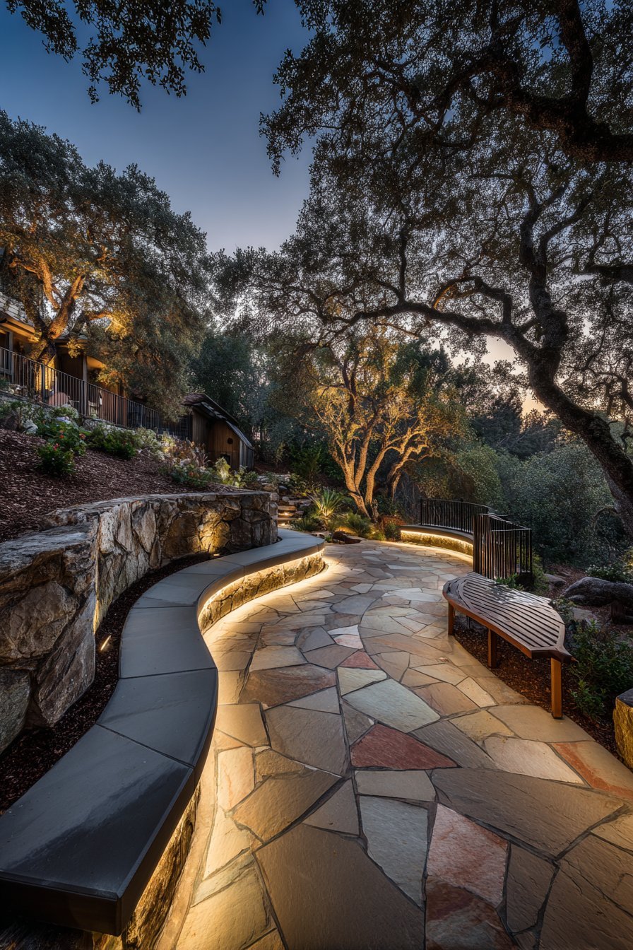 Layered Outdoor Lighting Design