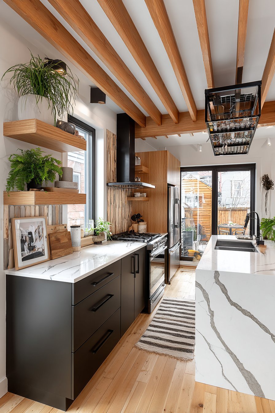 Open Shelving with Grounded Base