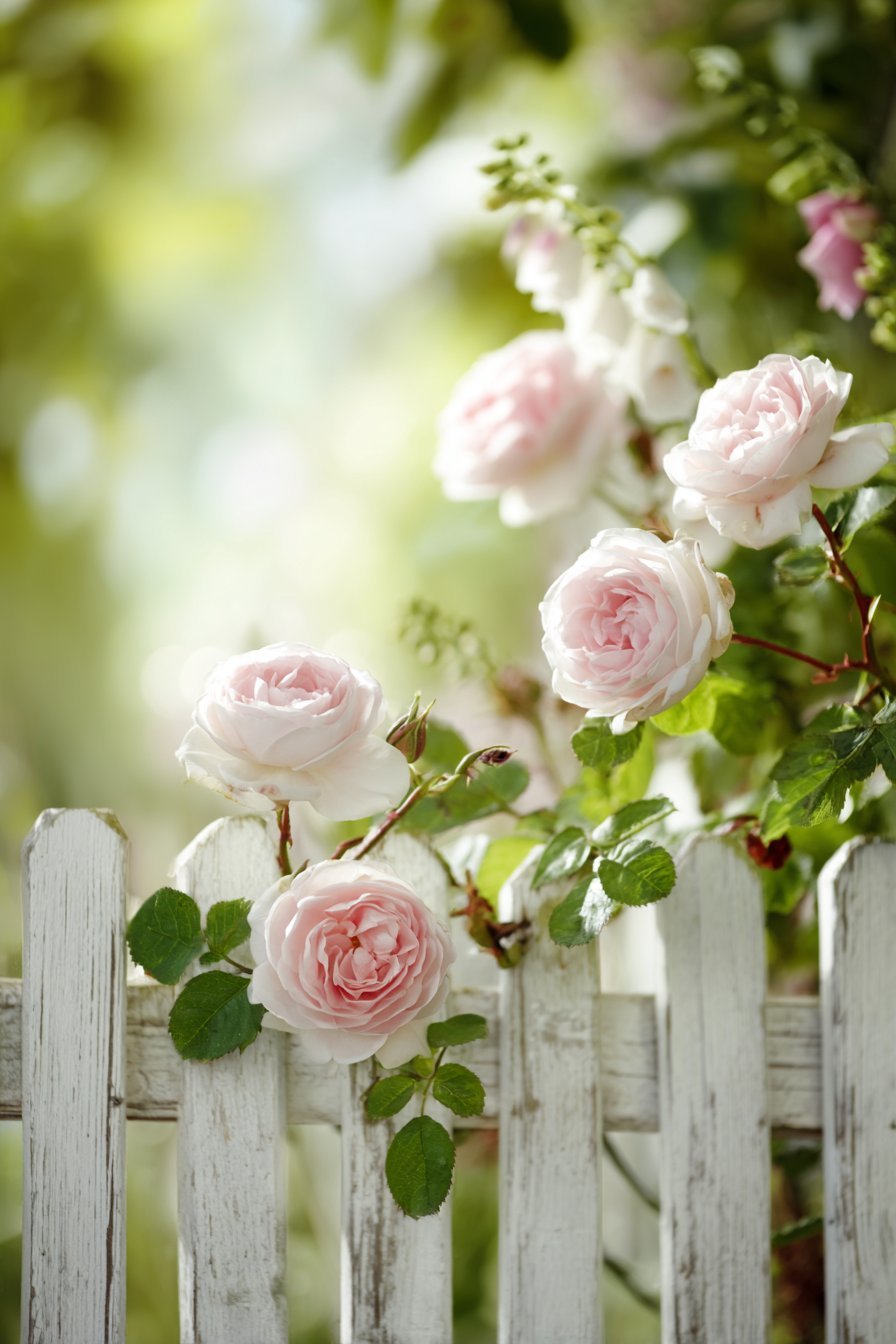 Classic Picket Fence Border