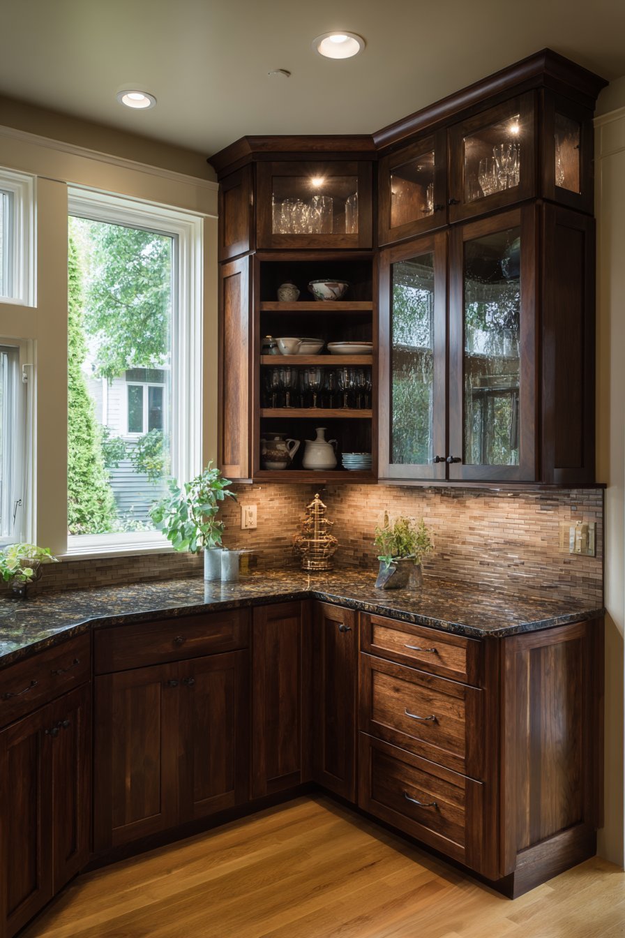 Corner Lazy Susan Cabinet Solution