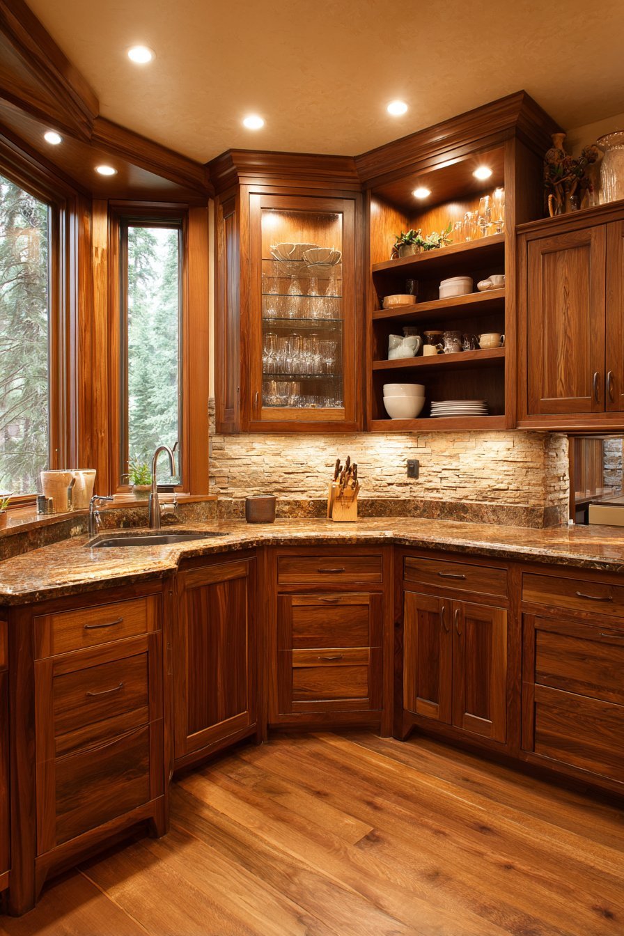 Corner Lazy Susan Cabinet Solution