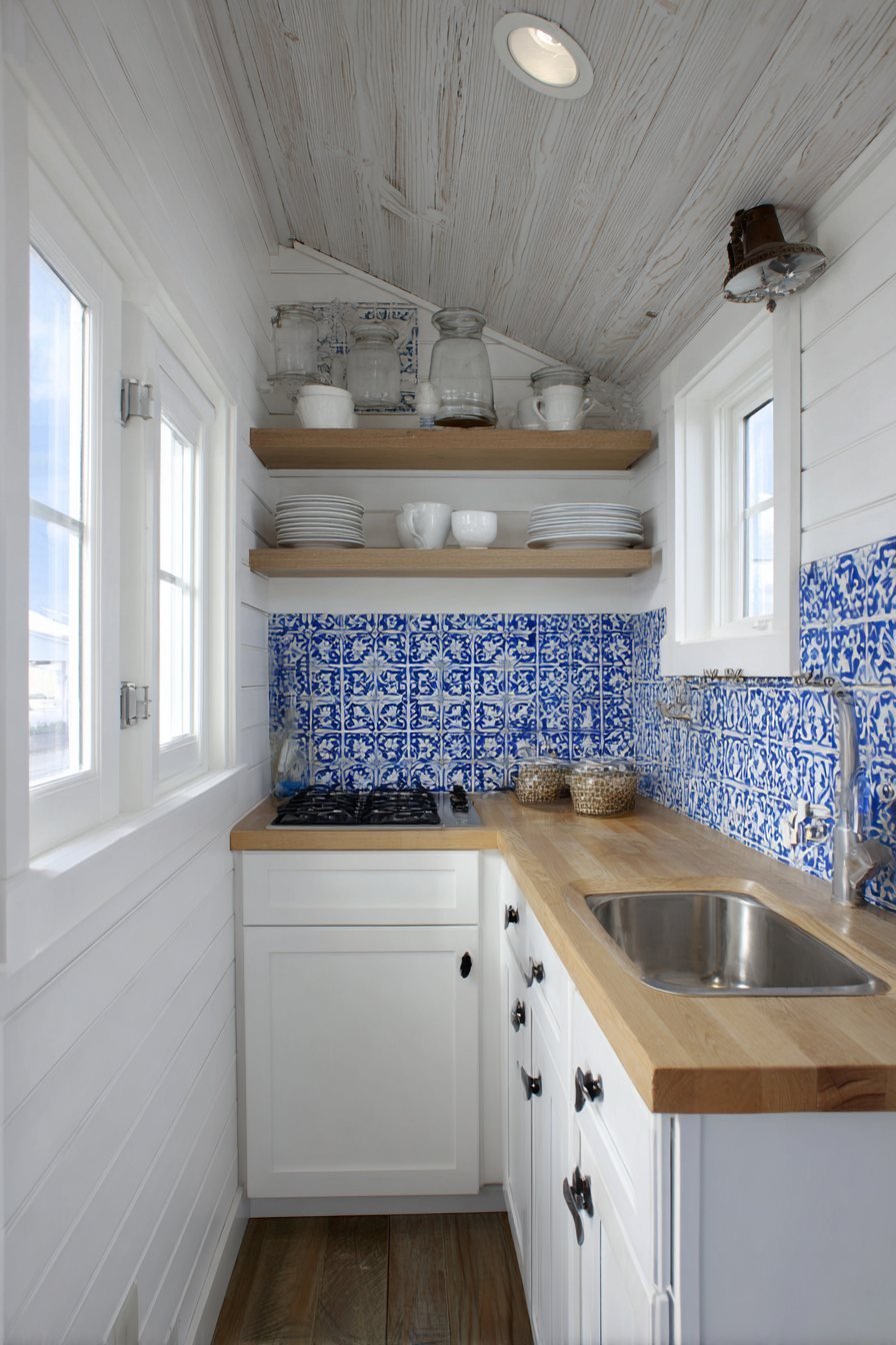 Bold Patterned Tile Backsplash Focal Point