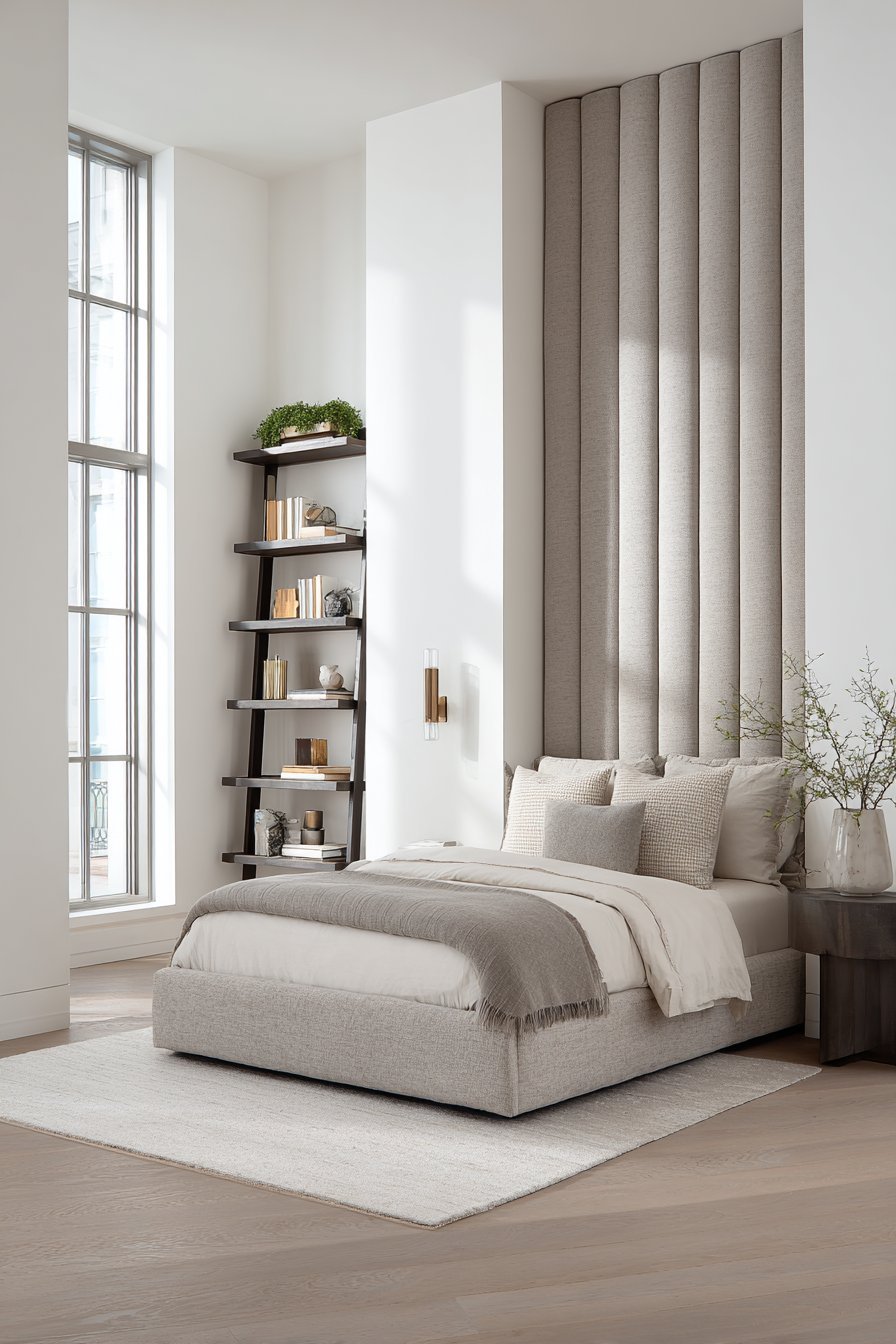 Tall Upholstered Headboard Storage