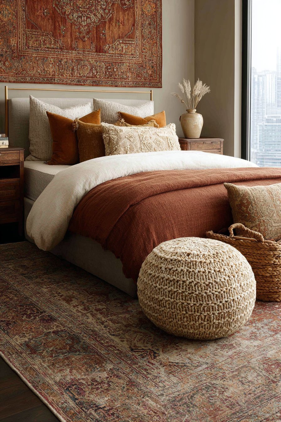 Vintage Textile Collection Display