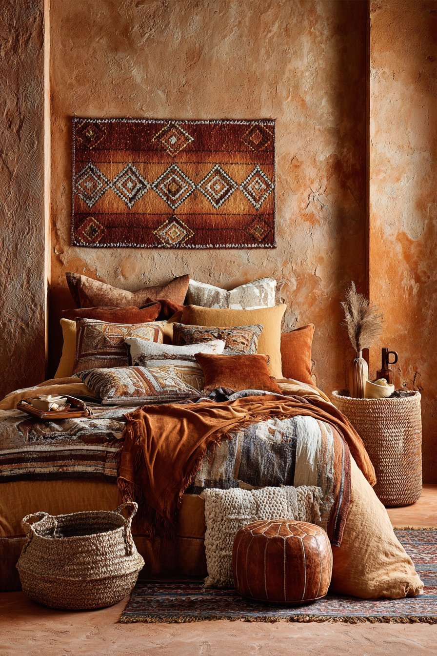 Vintage Textile Collection Display