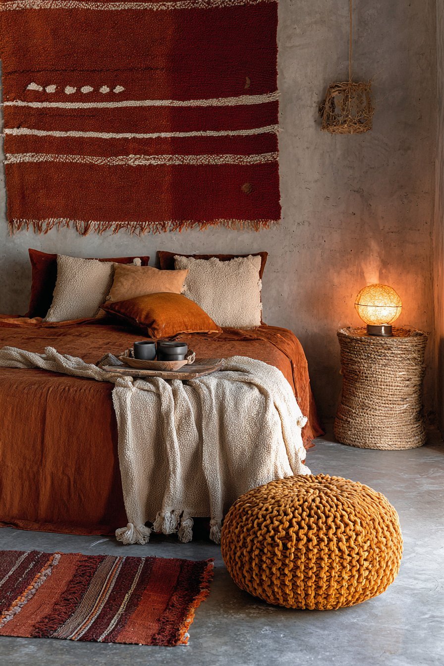 Vintage Textile Collection Display