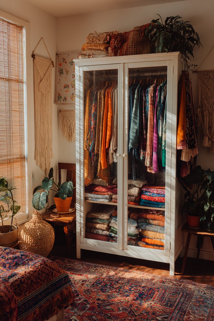 Bohemian Maximalism with Wallpaper Detail