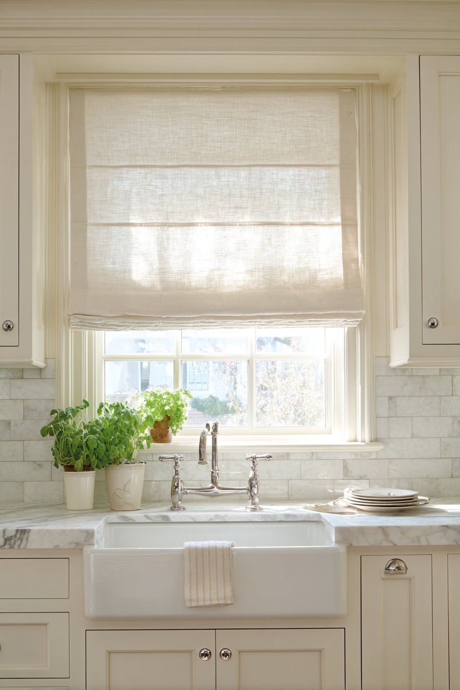 Natural Linen Window Treatments